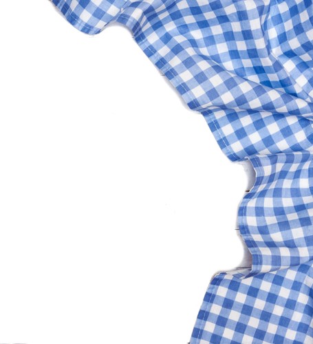 Züchen karo stoff - züchen, blau-weiß