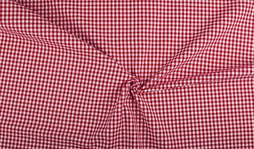 Vichy karo stoff - stoff, rot
